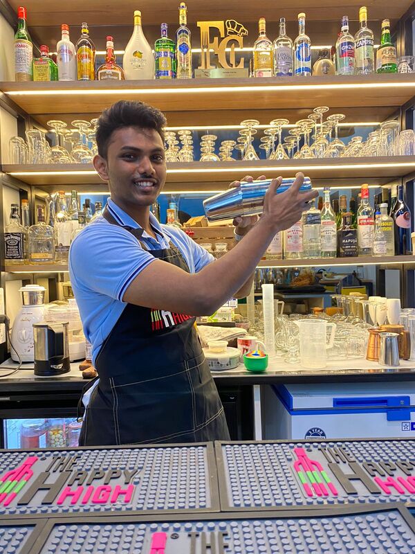 Akash Jadhav Indian bartender
