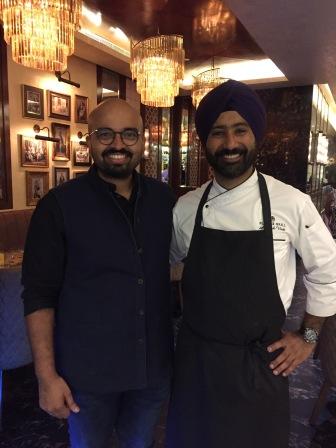 ajit balgi and Chef Amitesh Virdi of Punjab Grill