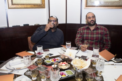 Ganesh Ramakrishnan and Gurinder Mansingh Sodhi at The Happy High Single Malt dinner