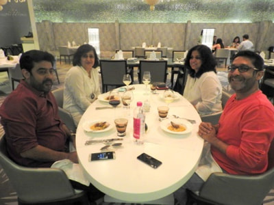 Avneesh Khosla and friends at the Grover Zampa Lunch at Rivea , Taj Santacruz